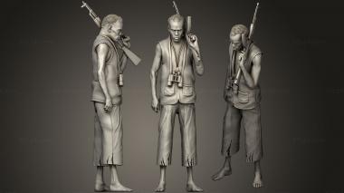 Military figurines Samali pirates 3d model
